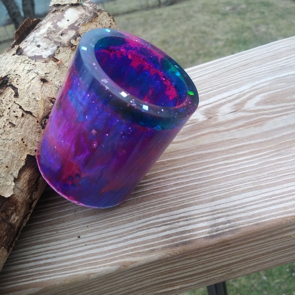 ๐SOLD๐HAND CRAFTED Galaxy Pen Holder Resin Art - Picture 9 of 16